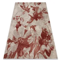 Tappeto FUSION 8259 crema / bordeaux - Fiori, moderno, astratto