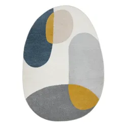 Tappeto FUSION 5706 bianco / grigio chiaro / oro Forma - Geometrico, moderno, astratto, irregolare