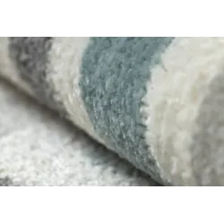 Dywan FUSION 5711 biały / ciemny zielony Shape - Geometryczny, nowoczesny, abstrakcyjny, nieregularny