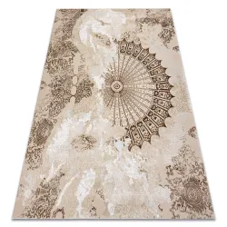 Tappeto ALLURE 5715 Astrazione - Strutturato, elegante, glamour beige / bianco