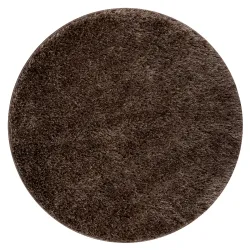 Tappeto da bagno SYNERGY rotondo glamour, antiscivolo, morbido - lurex beige