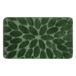 Tappeto da bagno SUPREME STONES pietre, antiscivolo, morbido - verde