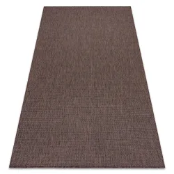 Tappeto di corda sisal SION A5165A mélange tessitura piatta marrone