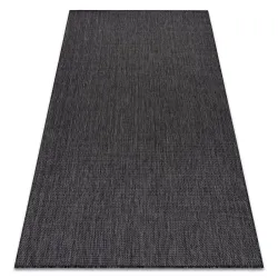 Tappeto IN CORDA SISAL SION A5165A Melange tessitura piatta nero