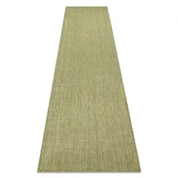 Tappeto, passatoia di corda sisal SION A5165A mélange tessitura piatta verde