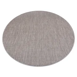 Tappeto IN CORDA SISAL SION cerchio A5165A Melange tessitura piatta beige