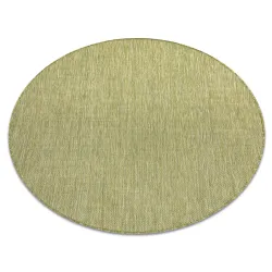 Tappeto IN CORDA SISAL SION rotondo A5165A Melange tessuto piatto verde
