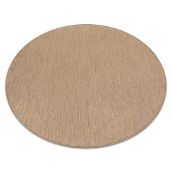 Tappeto IN CORDA SISAL SION rotondo A5165A Melange tessuto piatto naturale