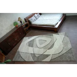 Tappeto moderno SHADOW 8594 in grigio e beige chiaro