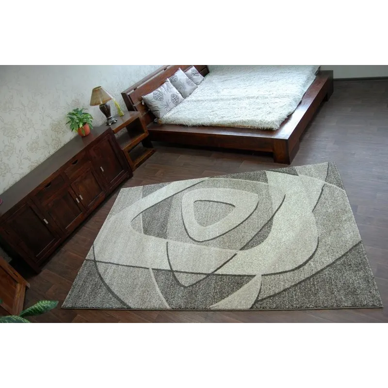Tappeto moderno SHADOW 8594 in grigio e beige chiaro