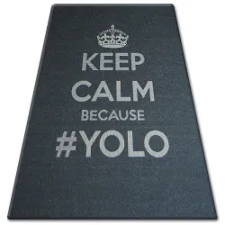 TAPPETO DI SPAGO SISAL FLOORLUX 20276 YOLO nero / argento