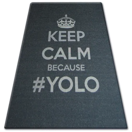 Tappeto di sisal FLOORLUX 20276 YOLO nero/argento, materiale naturale