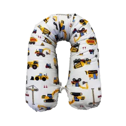 Federa per cuscino neonato Veicoli pesanti 25x145 cm