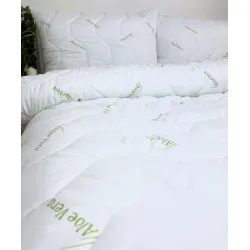 Piumone Francese 200x220 cm + 2x Cuscino 70x90 cm Aloe Vera Green