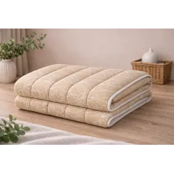 Piumone 4 stagioni in microfibra Fiore beige 140x200 cm
