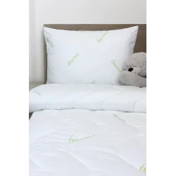 Set Piumone e Cuscino Bambini Aloe Vera Green 90x120/45x65 cm
