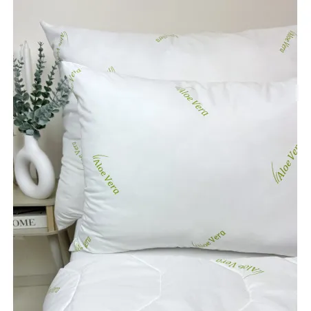 Cuscino Aloe Vera Green 70x90 cm, antibatterico, cuscino deluxe di lusso