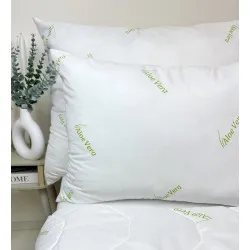 Cuscino Aloe Vera Green 70x90 cm – Non trapuntato, 1+1 Gratis, Antibatterico