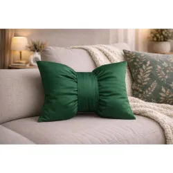 Cuscino decorativo fiocco verde 40x60cm