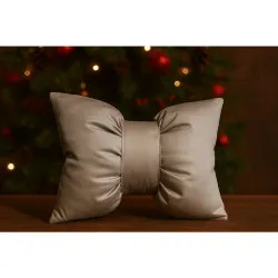 Cuscino decorativo fiocco grigio 40x60 cm