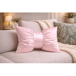 Cuscino decorativo fiocco rosa 40x60 cm