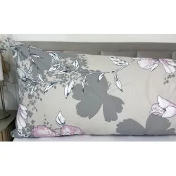Federa Fiori Viola 50×150 cm – 100% Cotone