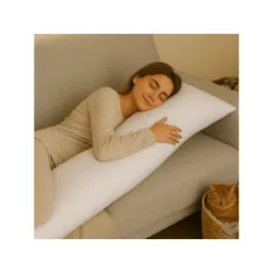 Federa per cuscino relax Bianca 50x150 cm
