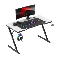 Scrivania Gaming Hero 2.5 Bianca 120 cm