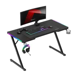 Scrivania gaming Hero 2.5 RGB Nero 120 cm