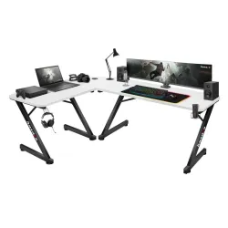Scrivania Gaming Hero 7.0 Bianca Angolare 154 cm