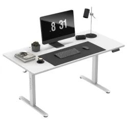 Leader 7.6 Bianco Scrivania Elettrica 160 cm