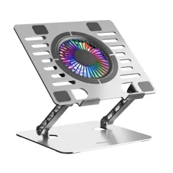 Supporto Laptop Hold 4.0 RGB - Regolabile in Altezza, 11"-17", Porte USB