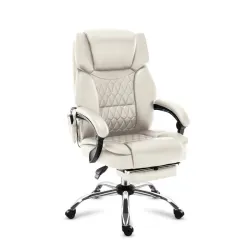 Poltrona da ufficio Boss 6.0 Beige con Massaggio