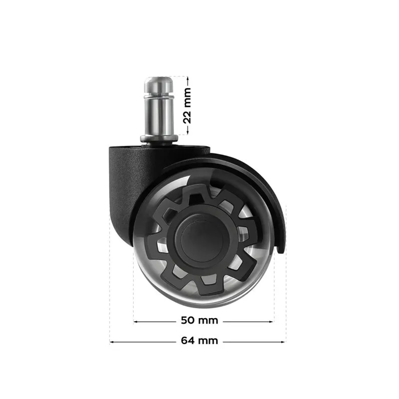 Ruote Wheels 3.0 Nero per Sedie 6