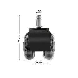 Ruote Wheels 3.0 Nero per Sedie 7
