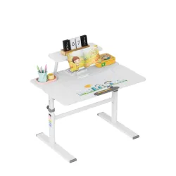 Study 3.7 Grigio Scrivania Regolabile per Bambini 90 cm