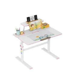 Study 3.7 Rosa Scrivania Regolabile per Bambini 90 cm