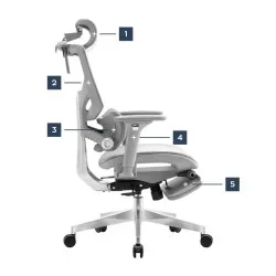 Sedia gaming ergonomica Expert 8.7 grigio Mesh 14