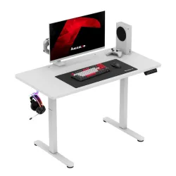 Scrivania Gaming Elettrica Hero 8.1 Bianca 120x60cm