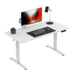 Leader 7.3 Bianco Scrivania Gaming Elettrica 140 cm