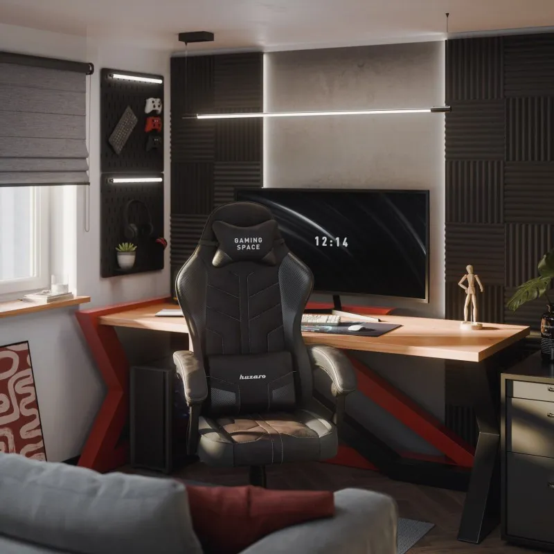 Force 2.7 Nero Carbon Sedia Gaming in Velluto 3