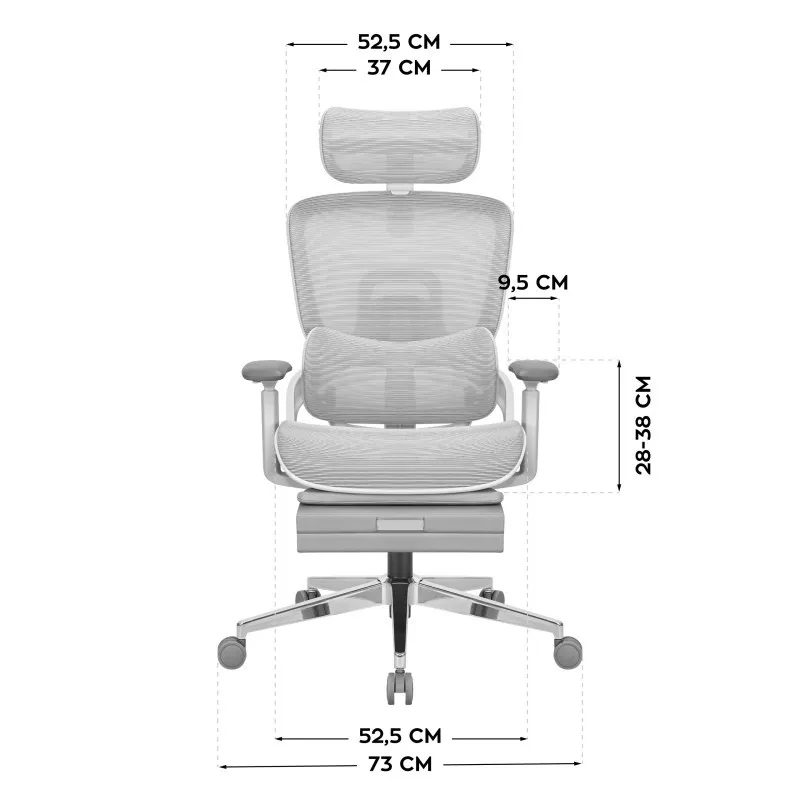Mark Adler Expert 9.3 Grigio Sedia Gaming Ergonomica 10