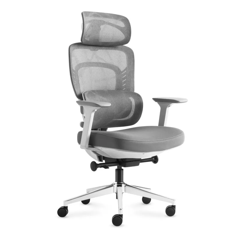 Visioner 6.1 Grigio Poltrona da ufficio con massaggio, design ergonomico, Sedie da Ufficio