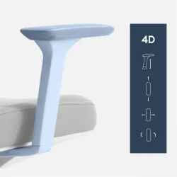 Visioner 6.1 Grigio Poltrona da ufficio con massaggio 9