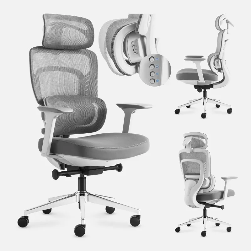Visioner 6.1 Grigio Poltrona da ufficio con massaggio 11