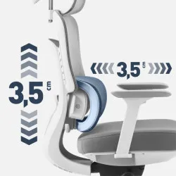 Visioner 6.1 Grigio Poltrona da ufficio con massaggio 14