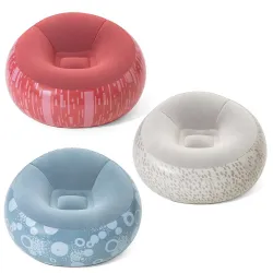 Bestway 75052 Poltrona Pouf Gonfiabile Rossa