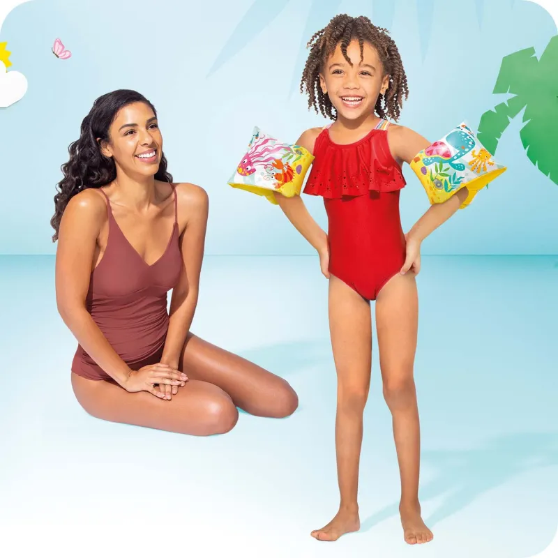 Braccioli colorati per bambini, perfetti per divertirsi in acqua in sicurezza