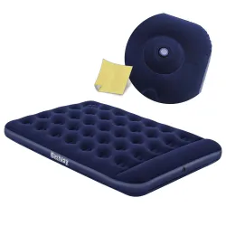 Materasso Gonfiabile 191x137x28 cm con Pompa Piede Integrata Bestway 67225