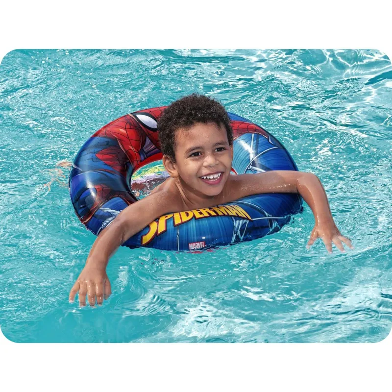 Anello nuoto Spiderman 56 cm, perfetto per i bambini in piscina